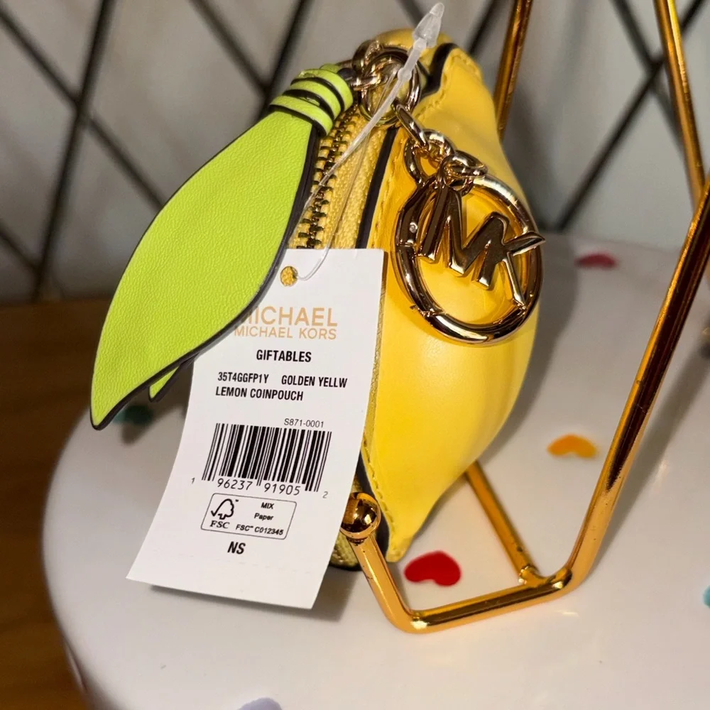 Michael Kors “Lemon Coin Purse Nwt - Picture 4 of 5